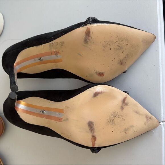 Sam Edelman Deela Pump Black Suede Heels Size 7 - Picture 12 of 16